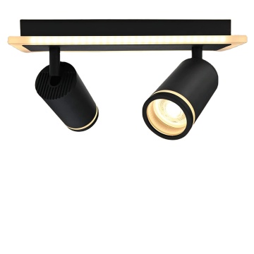 Black Round GU10 LED Downlights 3000K 6W for Home and Night Club Ceiling Fittings