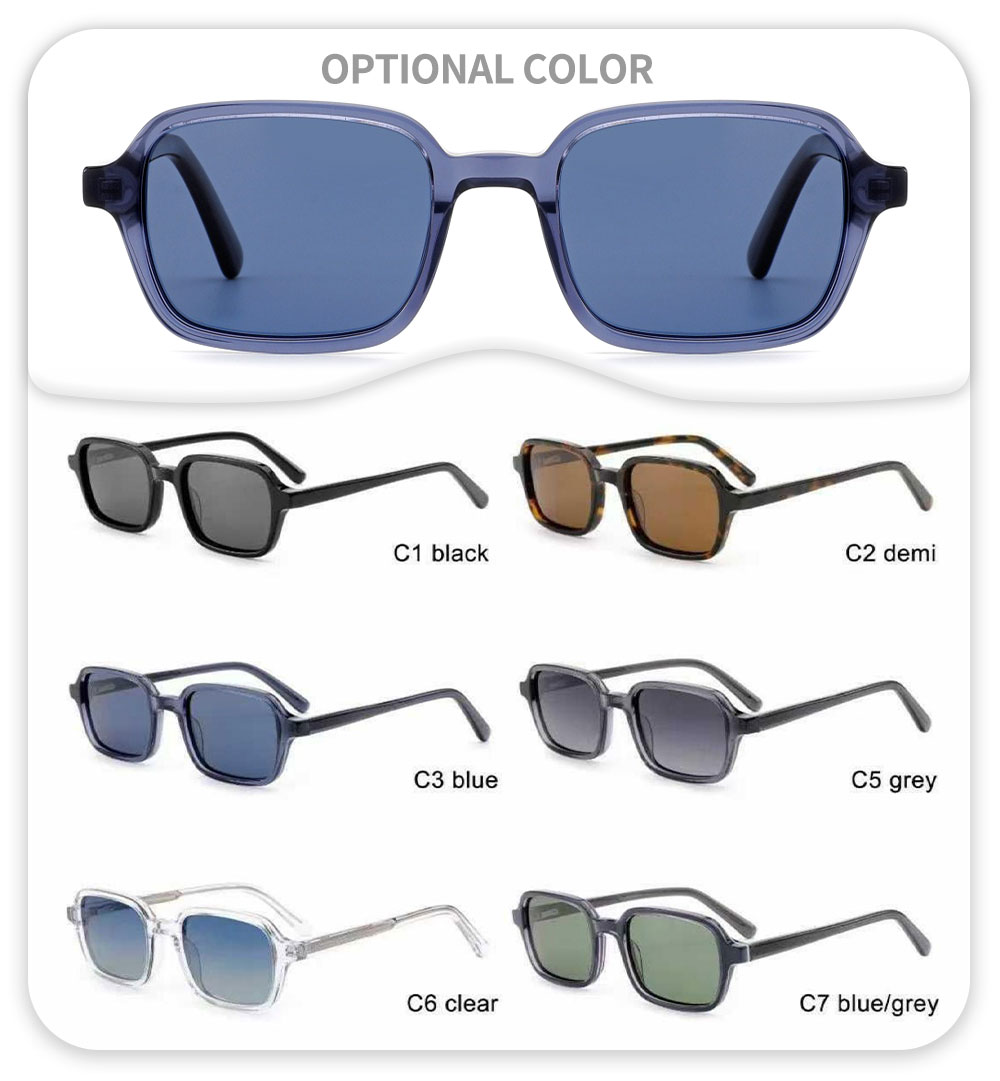 Vintage Square blue Acetate eyeglasses