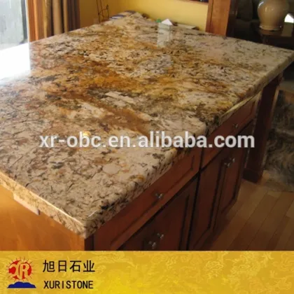 Polished surface and gold color granite, golden queen granite, gold granite price