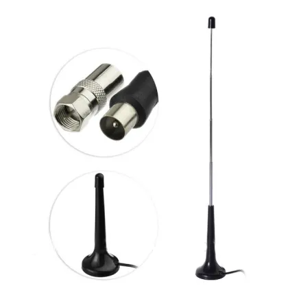 Tv Antenna Radio Signal Fm Aerial Magnetic Base