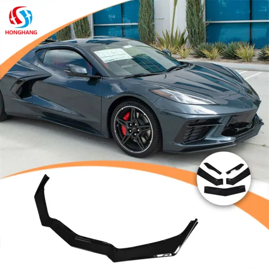 Carbon Fiber ABS Front Lip Splitter for Chevrolet Corvette C8 Body Kit (2020+)