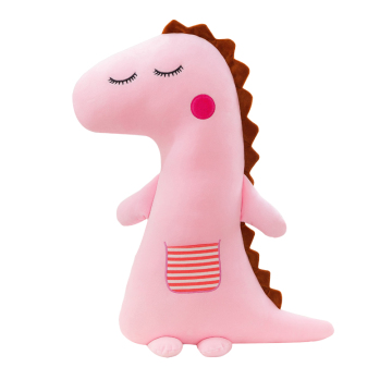 High quality super soft comfortable cute giant size green dinosaur  shaped plush pillow cushion