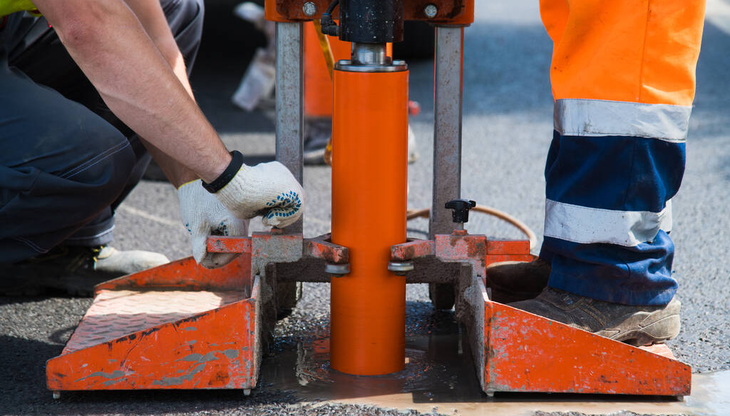 Diamond Wet Core Drill Bits on Concrete