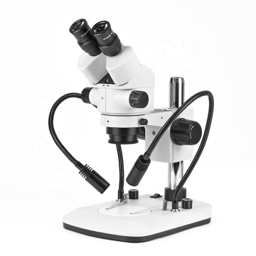 NZM0745B-D9 0.7X-4.5X Zoom Stereo Microscoop met hoge kwaliteit met dubbele illuminator-Hot Sale