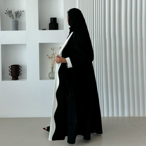 لباس ابای اپن مشکی سفید