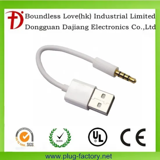 3.5mm 4-pole male to USB 2.0 cable/wire/cord