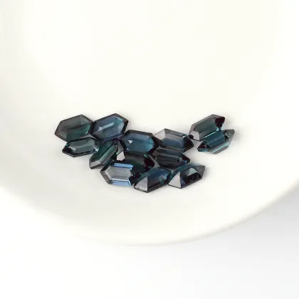 AAA Long Hexagon Cut Lab Created Alexandrite Gemstone