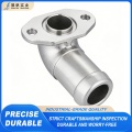 Codos conectores de acero inoxidable duraderos para uniones seguras