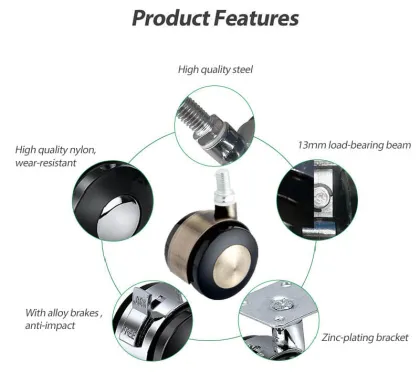 OEM Customized Swivel Casters Furniture Castors