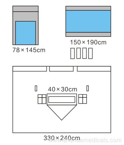 Orthopedic-Set Vertical Drape Set Small