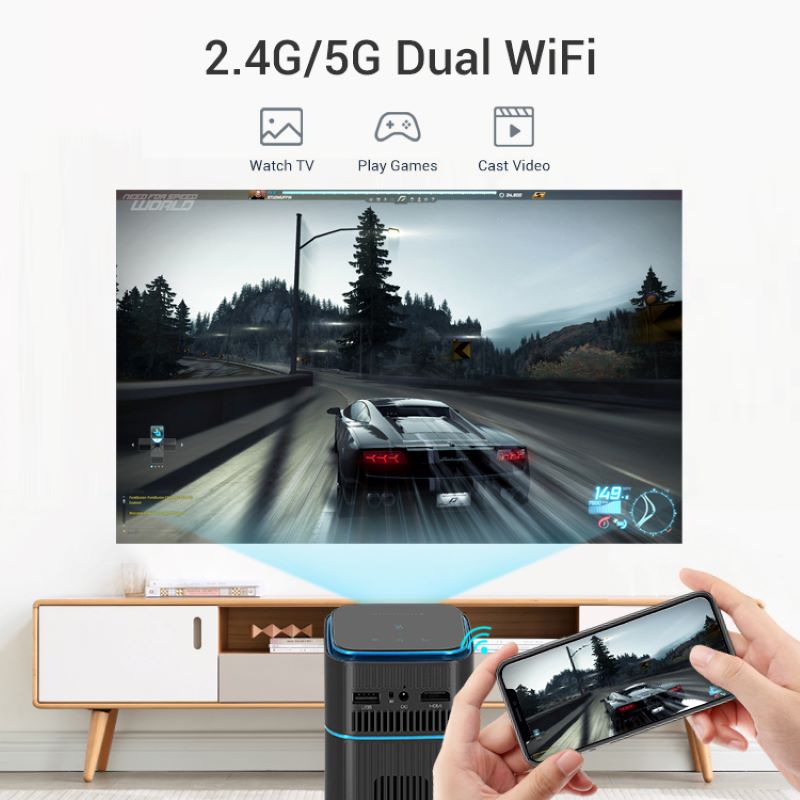 bluetooth mini projector for android