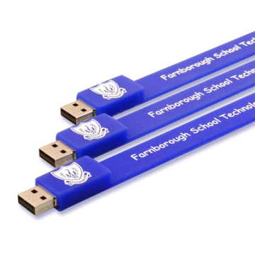 Hot Silicone Wristband USB Flash Drive USB Bracelet with OEM Logo