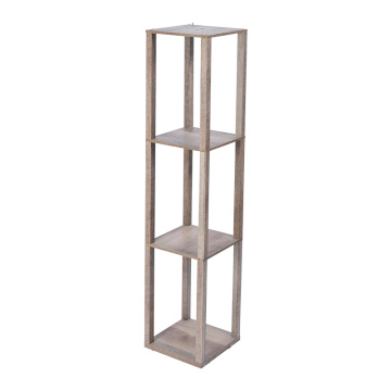 Knife-Cut Color Shelf Lamp Wooden Frame