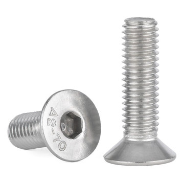 High Quantity M6 Stainless Steel 304 Hexagon Socket Countersunk Head Screws - DIN 7991 & 24/7 Online Purchase