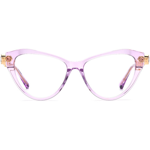 Women Crystal Metal Temple Prescription Acetate Opticals ME2061