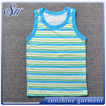 YS0153 Hot Sale Color stripe Plastic Kids T-shirt