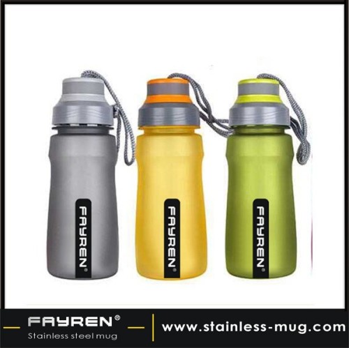 portable water printed plastic sport drink bottles