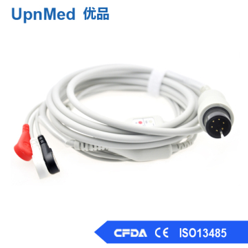 Universal One piece 5-lead ECG Cable with leadwires