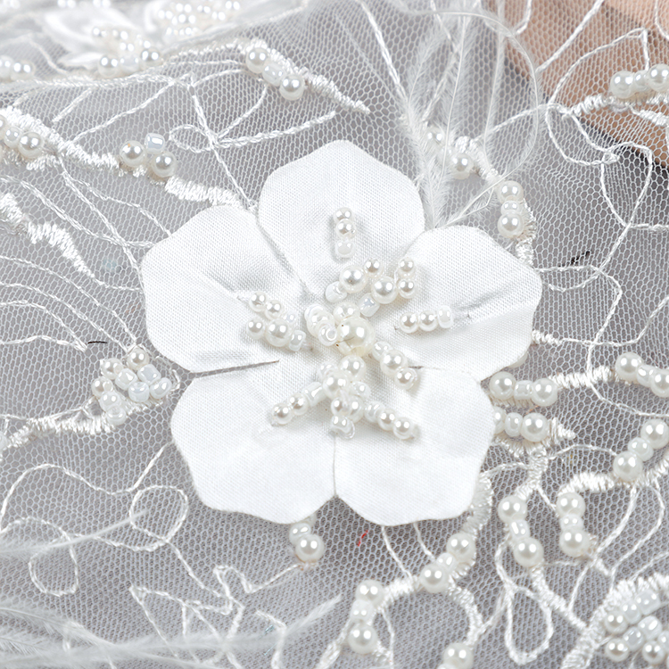 heavy embroidered lace fabric