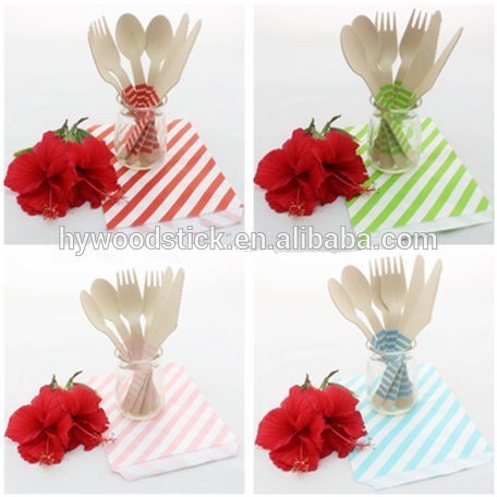 2015 Wholesale Disposable Birch Wood Cutlery