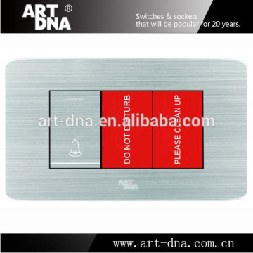 UK Standard A89 Doorbell Switch with No Not Disturb & Make up room Indicator