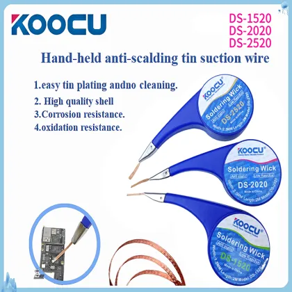 Anti scalding desoldering wick