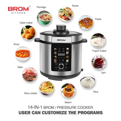6L Electric Pressure Cooker: Multi-Pressure Rice Cooker