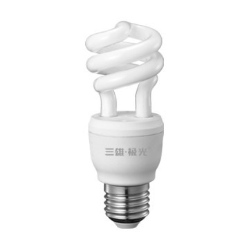 Spiral tube electronic CFL lamp