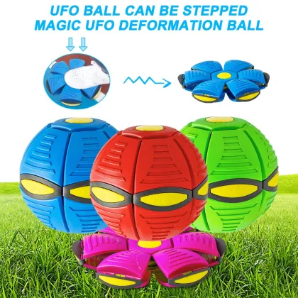 Colorful Light Flying Saucer Ball: Latest Interactive Dog Toy