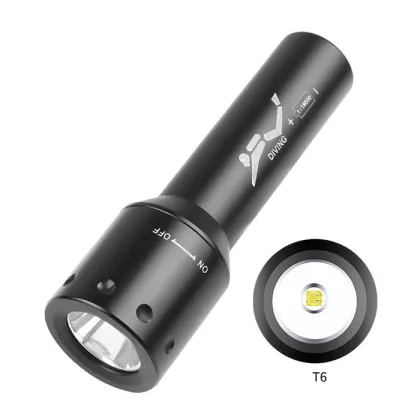 Waterproof IPX8 Underwater T6 LED Dive Light Torch Flashlight for Scuba Diving
