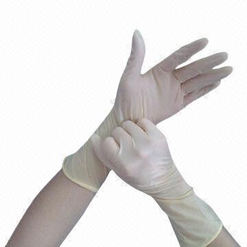 Medical Powdered Latex Sterile Surgical Gloves, CE- and ISO-certified