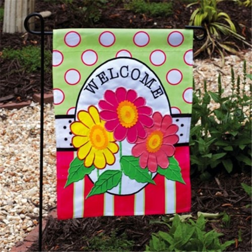 High quality outside Double Side custom garden flag