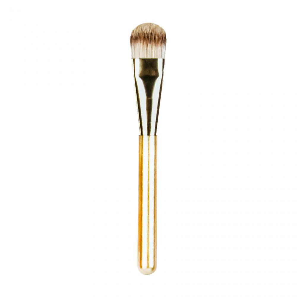 Brosse fondamentale de la poignée en bois doré