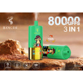 Bang DE Triple 80K Vape dùng một lần bán buôn 3 trong 1
