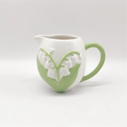Lily of the Valley Ceramic Creamer