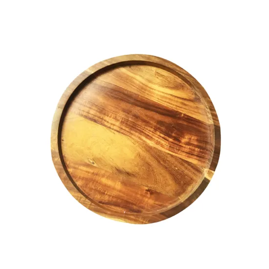 Round good acacia wood chopping board