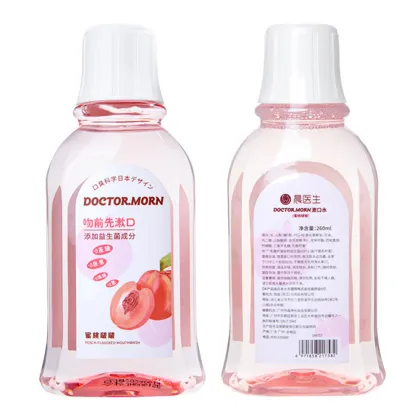 Wholesale Peach Orange Mint Mouthwash for Fresh Breath and Oral Hygiene