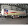 Lita 54000 LPG gesi tanker nusu trailer