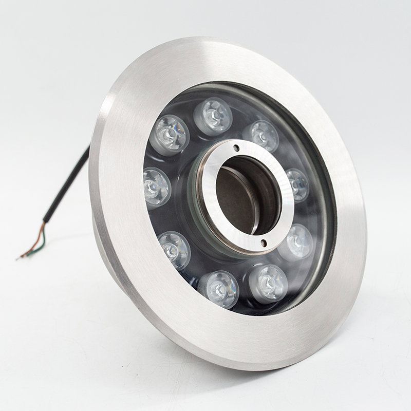 Rozsdamentes acél szökőkút Spotlight RGB LED Víz alatti fény