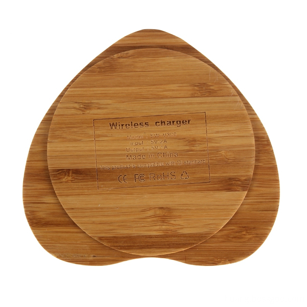 Qi Fast Charging Wood Wireless Charger