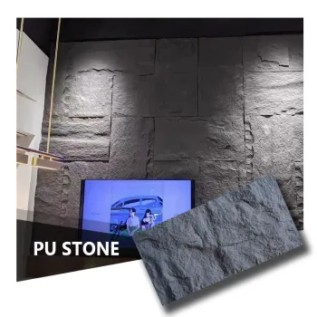 Artificial PU Wall Cladding Panels with Mushroom Components