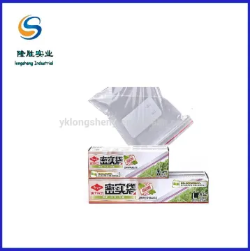 whte block reclosable poly bags