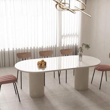 2024 Luxury Cheap Price Accent Home Concrete Rectangular Dining Table