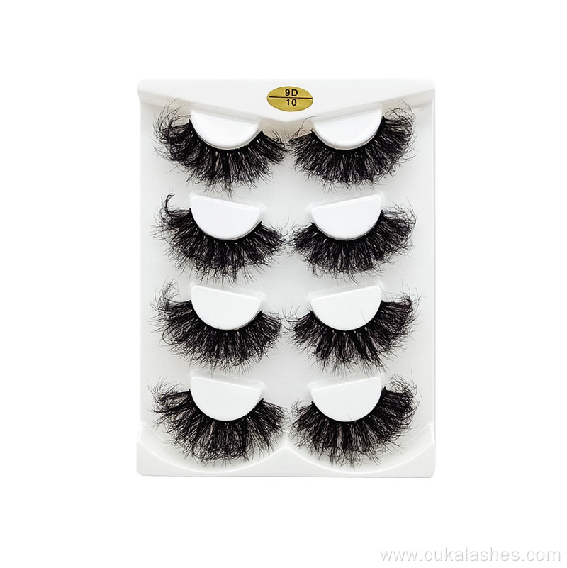 4 pairs wispy eyelashes 8d thick fluffy lashes