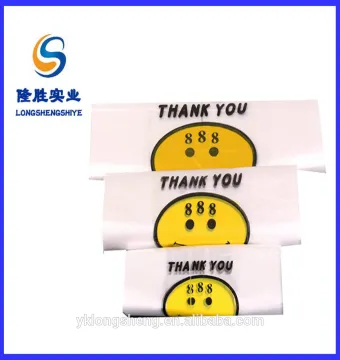 custom printed LDPE T-shirt plastic bags