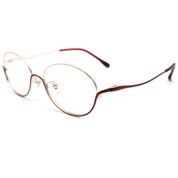 Frame di occhiali in acciaio inossidabile personalizzati: occhiali in metallo alla moda per donne