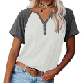 Womens Casual Summer Tops vneck Tees