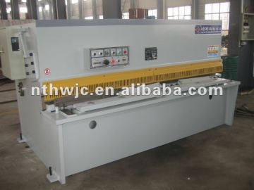 Frame welded,vibration to eliminste stress high in rigidity QC12Y-6*2500 Hydraulic swing beam shearing machine