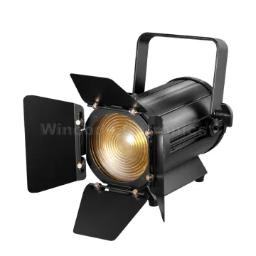 100W RGBW 4-in-1 Zoom Fresnel Spot Light for Studio and Theater