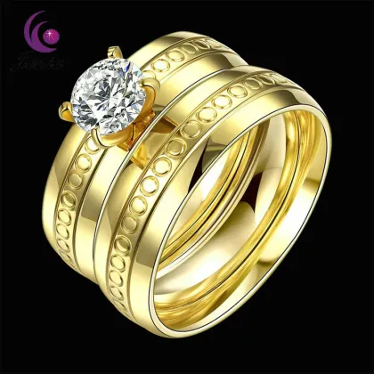 Jenia Cheap Wholesale Jewelry 18k Gold Plated Jewelry Teenage Fashion Jewelry Ring
